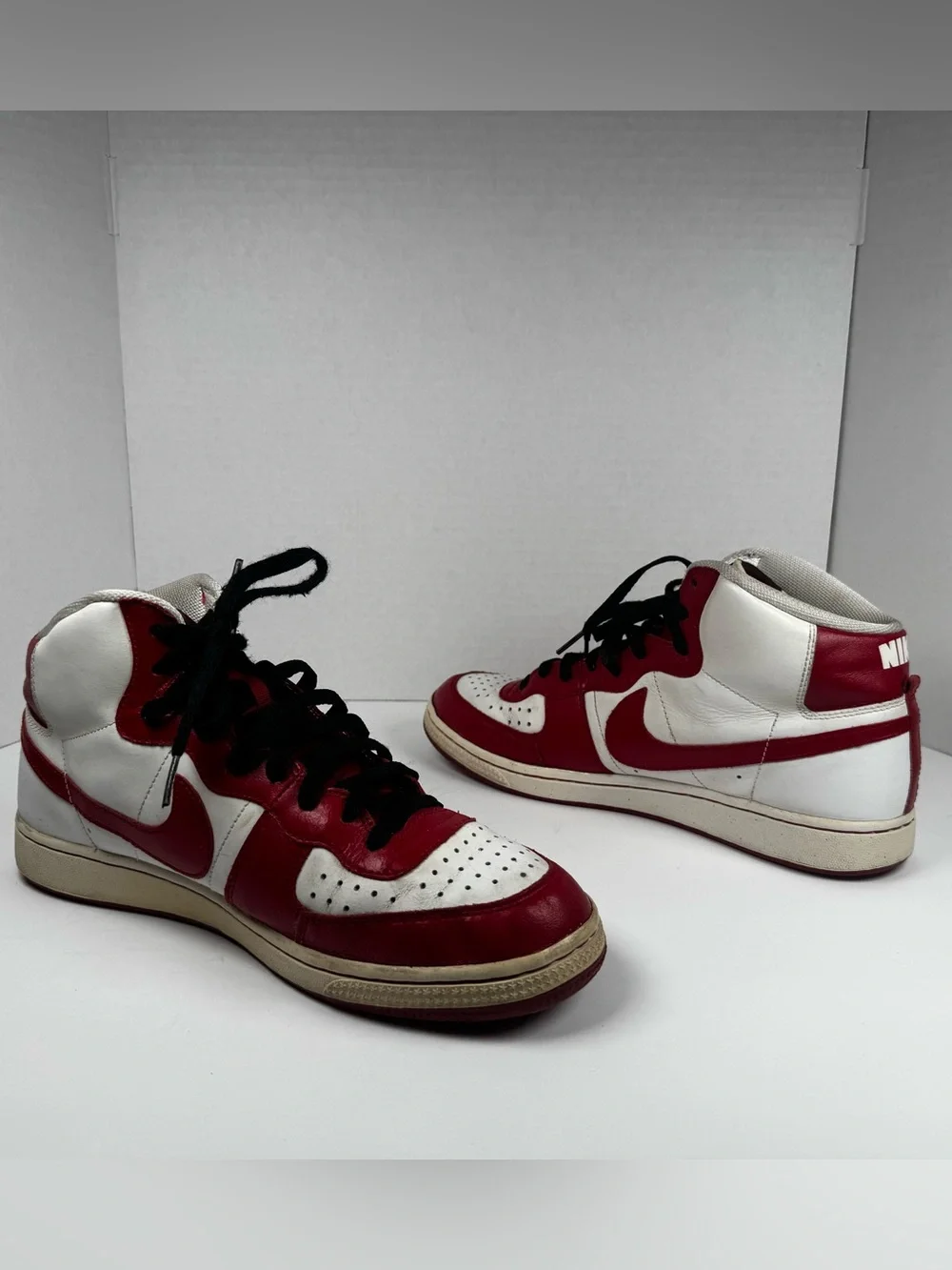 Nike Legend Mid Dunk Mens 10.5 Shoes 11/2008 Varsity Red White Black 312311-100